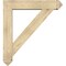Ekena Millwork Traditional Arts and Crafts Rough Sawn Bracket w/ Offset Brace, Douglas Fir, 8"W x 40"D x 44"H BKT0806X40X44TRA03RDF - alternate 2